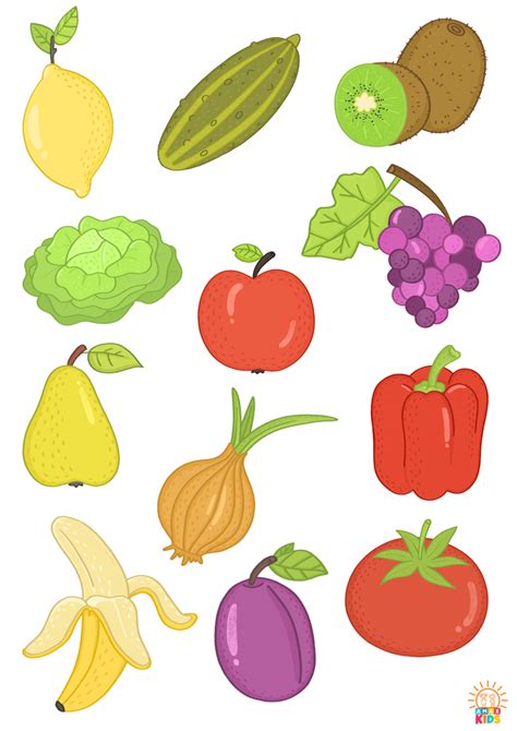 Free Printable Pictures Of Fruit And Vegetables